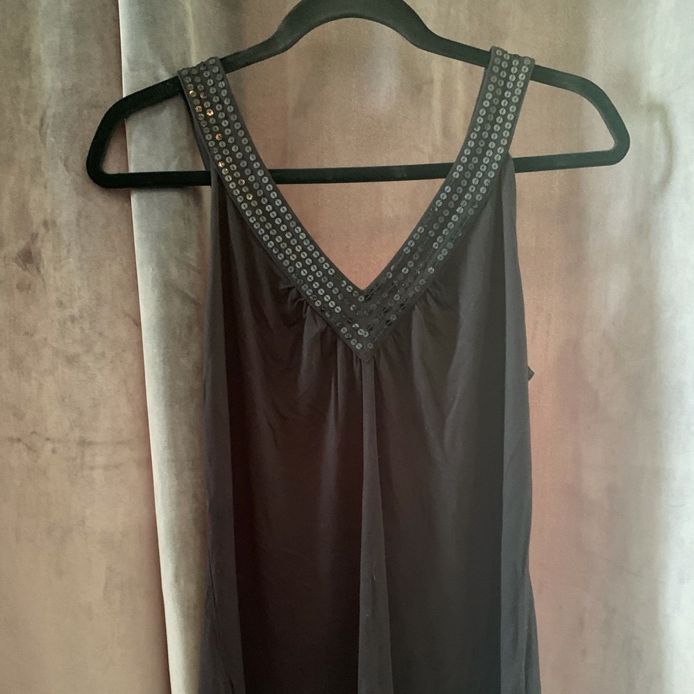 Michael Kors. Black sequinned Tank top